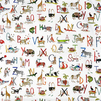 Animal Alphabet Paintbox Fabric by the Metre
